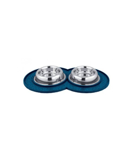 [M22040] Kumar Steels Anti Spill Rubber Mat Dog Bowl