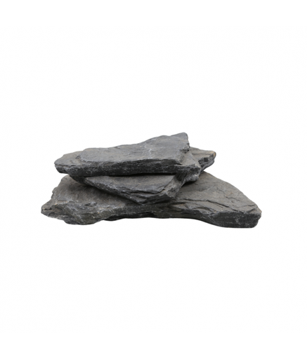 [XF40113] Natural Color Aquarium Black Slate Stone- 15-25cm (Kg)