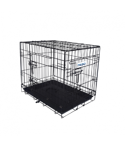 [GY0702104] Pado Double Door Dog Crate With Mesh Floor, 92x57.5x65cm