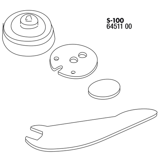 [JB6451100] JBL Spare Parts Kit for Prosilent S-100 Aquarium Airpump