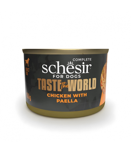 [SCINV22115003] Schesir Taste The World Dog Wholefood Chicken With Paella150gm
