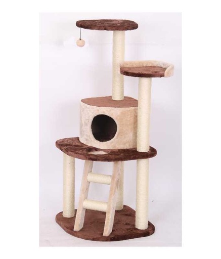 [HY77069] Catry Cat Tower With Scratcher LWH 50x50x120cm