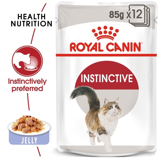 [RO237560] Royal Canin FHN Feline Health Nutrition Instinctive Adult Jelly Wet Cat Food 12x85gm