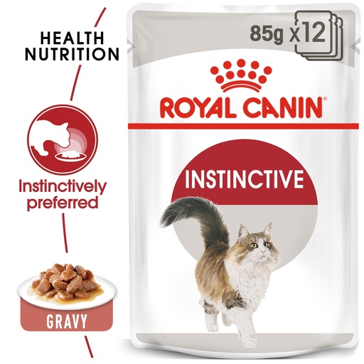 [RO226850] Royal Canin FHN Feline Health Nutrition Instinctive Adult Gravy Wet Cat Food 12x85gm