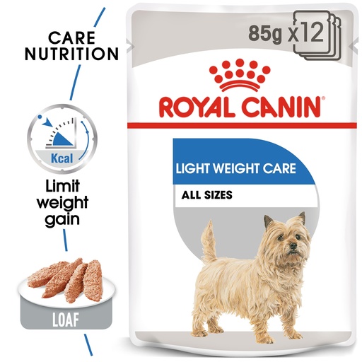 [RO270300] Royal Canin CCN Canine Care Nutrition Light Weight Care Wet Dog Food Pouches 12x85gm
