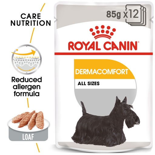 [RO270360] Royal Canin CCN Canine Care Nutrition Dermacomfort Wet Dog Food Pouches 12x85gm