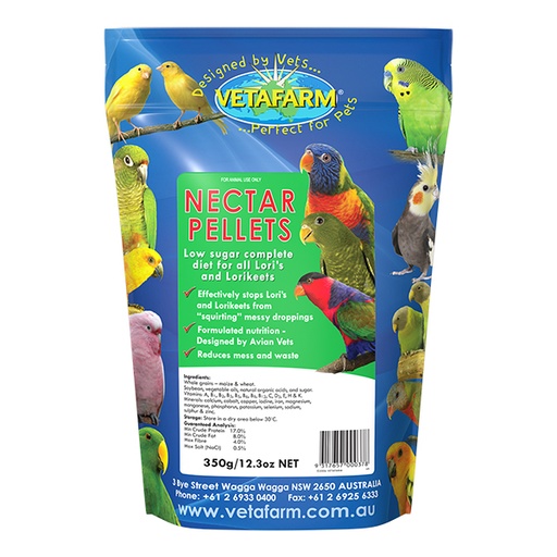 [VF00037] Vetafarm Nectar Pellets 350gm