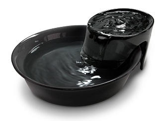 [PI3005] Pioneer Pet Ceramic Fountain Big Max Style Black 128oz / 3.8L