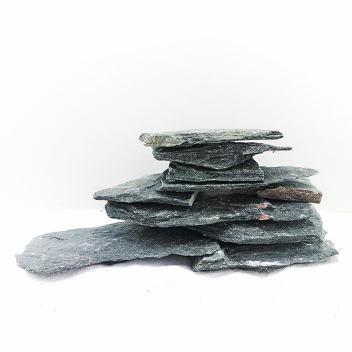 [MJDRA-1-101S] Sv Aquarium Deco Black Slate Rock - Small - 12-18cm