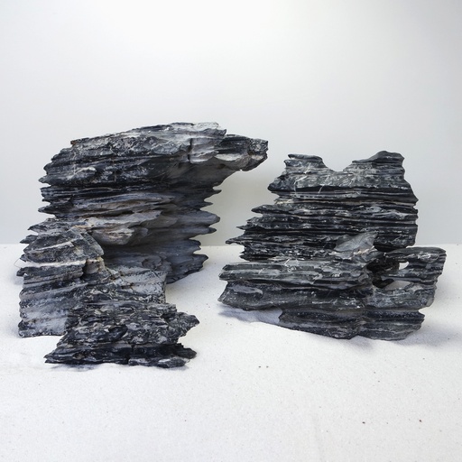 [MJDRA-1-080S] Sv Aquarium Deco Cyan Multilayer Rock - Small - 0.5-1.5kg