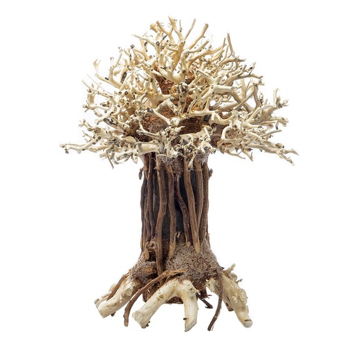 [MJDR08-18OM] Sv Aquarium Deco Pagoda Bonsai Wood - Medium - 15X20X12cm - Box