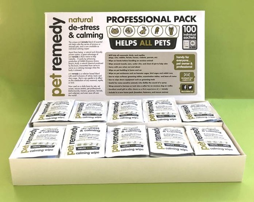 [PE79882] Pet Remedy Calming Wipes Pro 100 Sachets