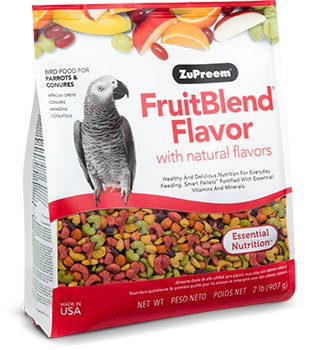 [ZU83020] Zupreem Fruitblend Flavor Medium & Large Parrot Food 2LB / 0.91kg