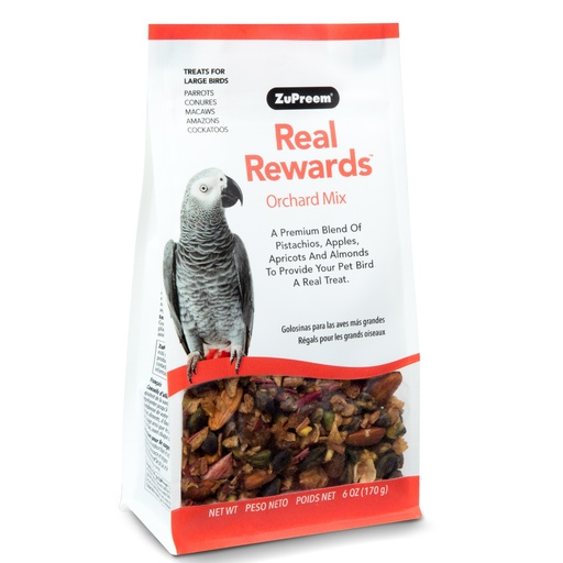 [ZU49400] Zupreem Real Reward Large Parrot Treats Orchard Mix 170gm