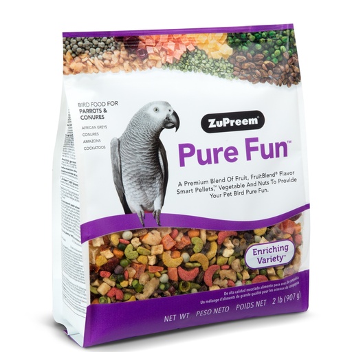 [ZU37020] Zupreem Pure Fun Parrots & Conures 2LB / 0.91kg