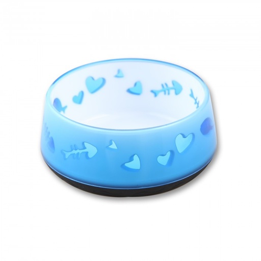 [AP2403] afp-All for Paws Cat Love Bowl Blue