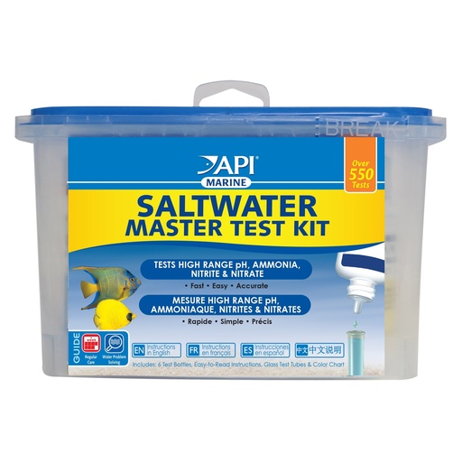 [AI401M] API Saltwater Aquarium Master Test Kit, 550 count