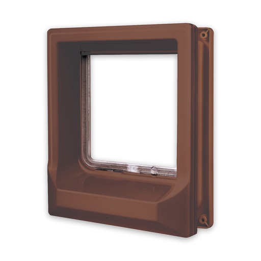 [ZL401070MAR] Zolux Magnetic Cat-Flap For Wooden Door - Brown