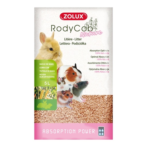 [ZL212210] Zolux Rodent Litter Rodycob Natural 5 L