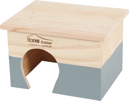 [ZL209762] Zolux Rectangular Home Color Wooden House Medium/Grey