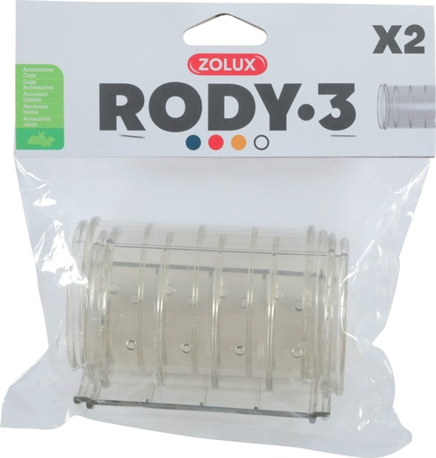 [ZL206027] Zolux Roylounge Straight Tube for Rodent Cage 2 Pieces