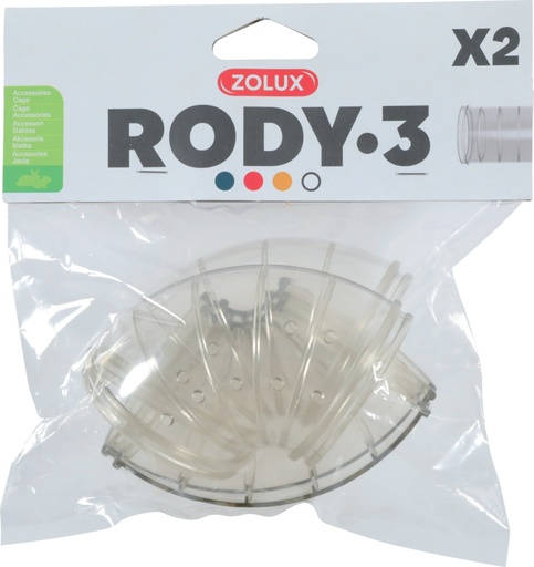 [ZL206026] Zolux Angled Tube for Rody3 Rodent Cage – Roylounge – 2 Pieces