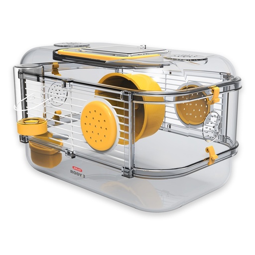 [ZL206012] Zolux Rody 3 Mini Rodent Cage - Banana Yellow