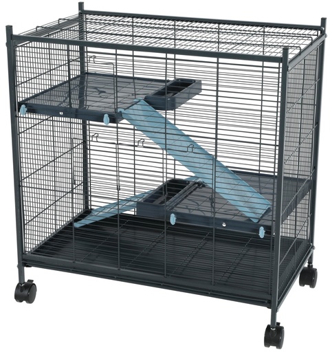 [ZL205116] Zolux Rodent Cage Indoor 2 Mini Loft - Blue