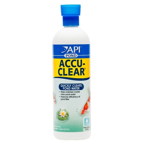 [AI142B] API Pond ACCU-CLEAR 16oz / 473ml To Clump Dirt & Remove Murkiness / Cloudiness