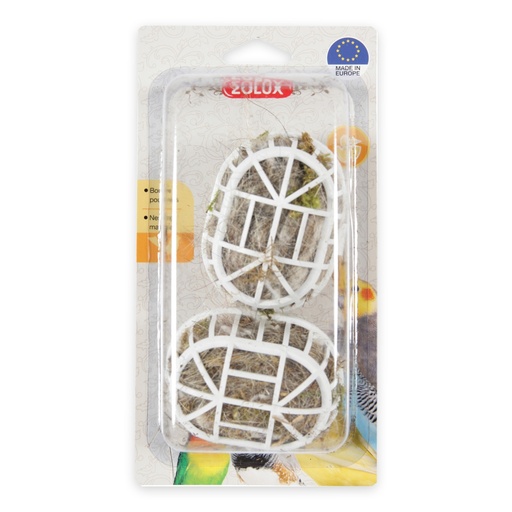 [ZL134252] Zolux Nesting Material In Sphere - 2 Pcs