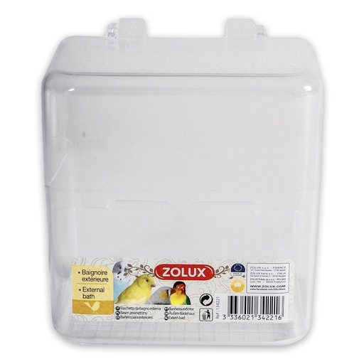 [ZL134221] Zolux Bird Bath Outdoor - Squared