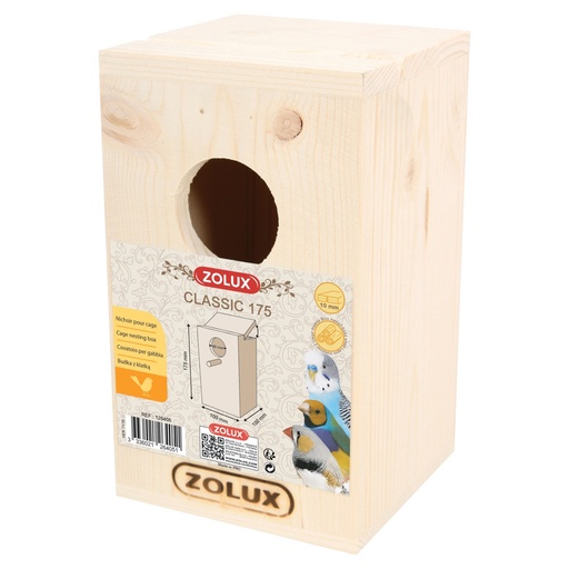 [ZL126405] Zolux Bird Nesting Box - Classic 175