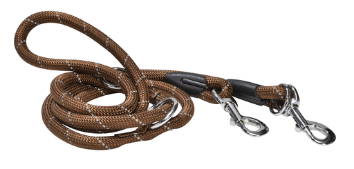 [BOLPWALK_19_000] Bobby 3 Positions Walk Leash Brown 1.2 x 189 cm