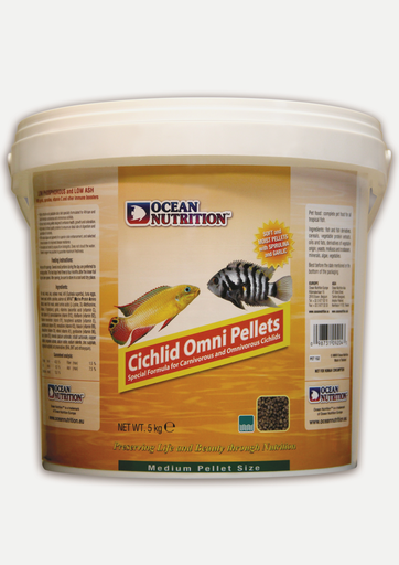 [OC1009204] Ocean Nutrition Cichlid Omni Pellet Medium 5KG