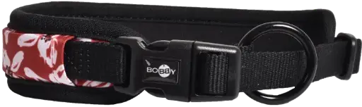 [BOCLMONO_89_L] Bobby Collar Monoi Maroon Large 4.30 x 60 cm