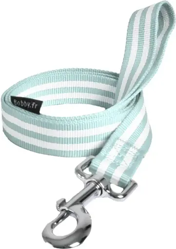 [BOLSSTRI_62_L] Bobby Leash Stripe Lagoon Large