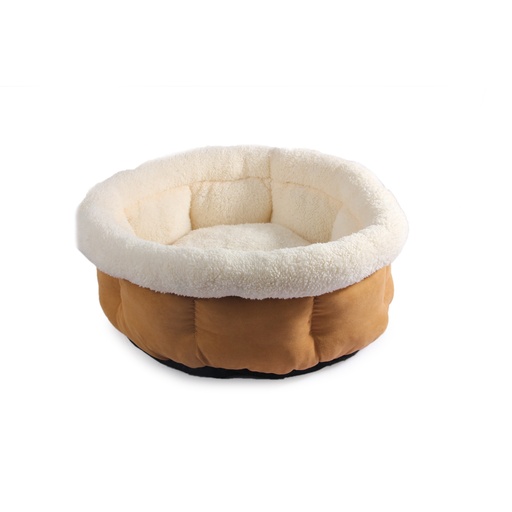 [AP5364] afp-All for Paws Cuddle Bed  Tan Color Medium
