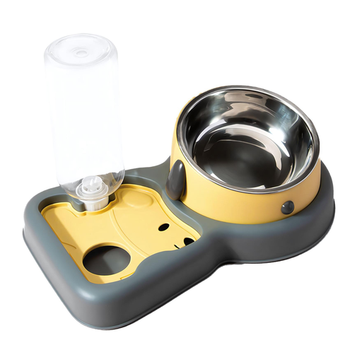 [PD-85358] Pado Magic Water Dispenser With Bowl Yellow 19x10.5x31cm