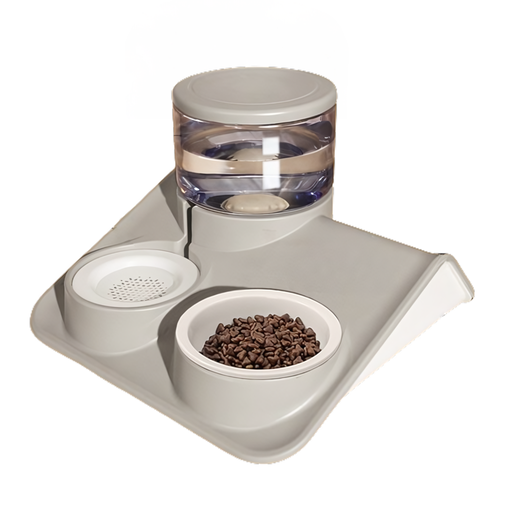 [PD-85328] Pado Glossy Food & Water Dispenser Grey  1800ml