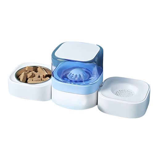 [PD-85351] Pado Magic Food & Water Dispenser Blue  30x30x16cm 1800ml