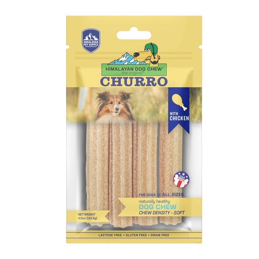 [12890] Himalayan Pet Supply Dog Chew Churro With Chicken For Dogs