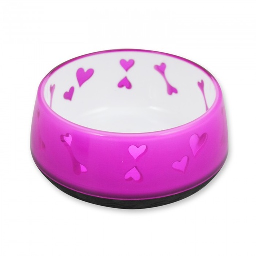 [AP5733] afp-All for Paws Dog Love Bowl Pink Large