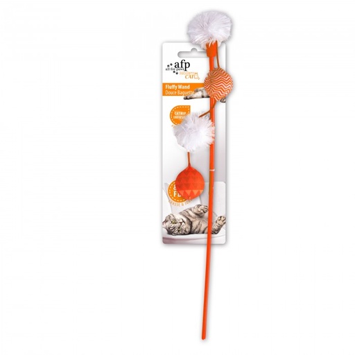 [AP2158-O] afp-All for Paws Fluffy Wand Orange