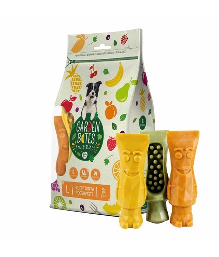 [LR12714] Duvo+ Garden Bites Fruity Tonya Toothpaste 3pcs / 13.5cm