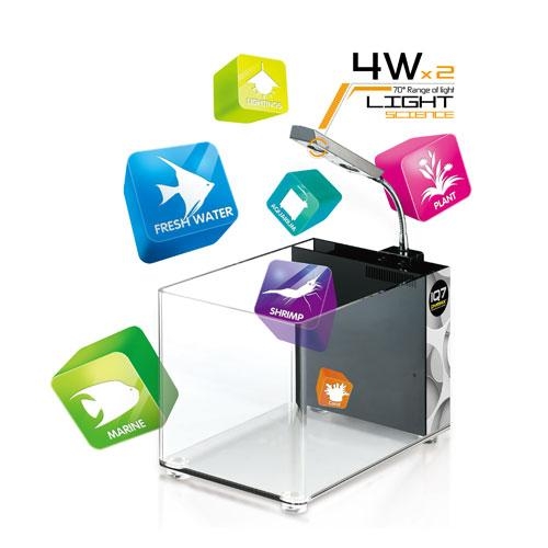 [DYDM384] Dymax IQ7 Mini Acrylic Aquarium Black