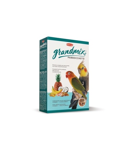 [PP00185] Padovan Grandmix Parrocchetti Feed for Parakeets Lovebirds Quarrions 850gm