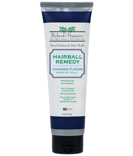 [FG00480] Synergy Labs Richard's Organics Hairball Remedy for Cats and Kittens Chicken Flavor 4.25oz / 120gm