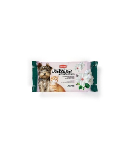 [PP00463] Padovan Pet Wipes Muschio Bianco 40pcs